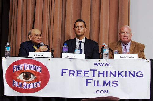 关于中共活摘器官研讨会的三位演讲者，左起：大卫&#8226;麦塔斯，戴蒙&#8226;诺托和伊森&#8226;葛特曼