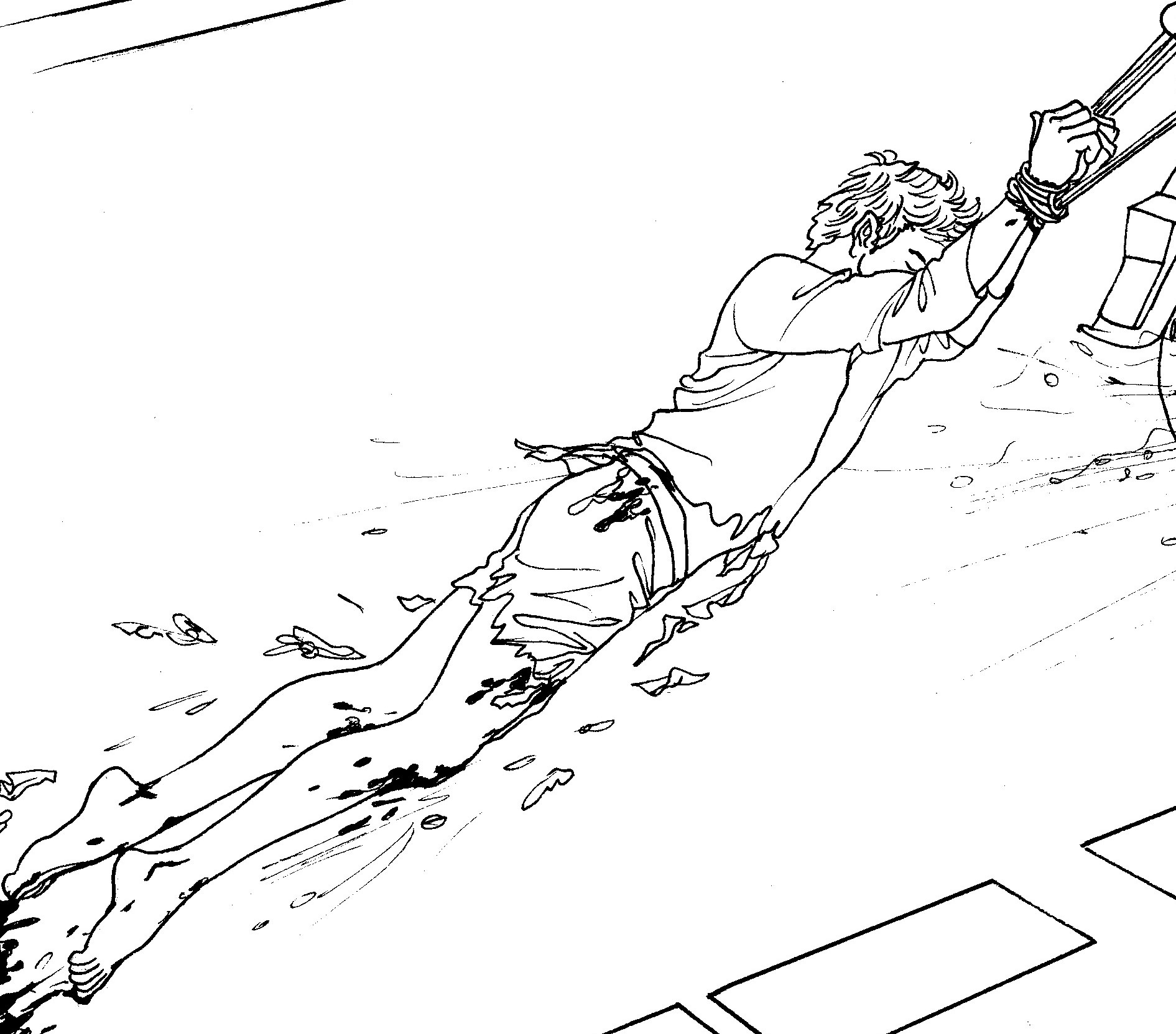 中共酷刑示意图:拖拽