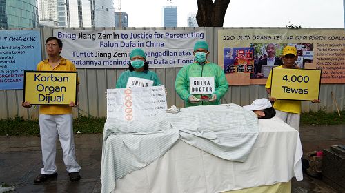 真相长城主题之一:揭露中共活摘法轮功学员器官贩卖的真相