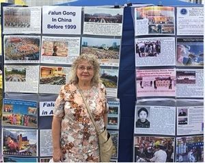 '图2~3:玛丽娅(Marja-Liisa):我非常钦佩法轮功。'