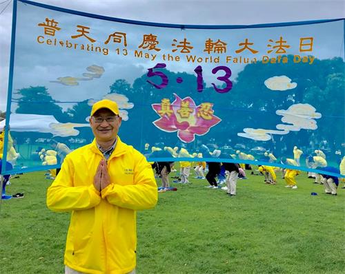 '图7：法轮功学员郑先生说师尊让他明白了人生真谛。'