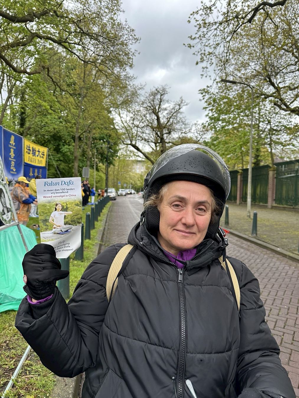 '图10:卡希德谴责迫害法轮功'