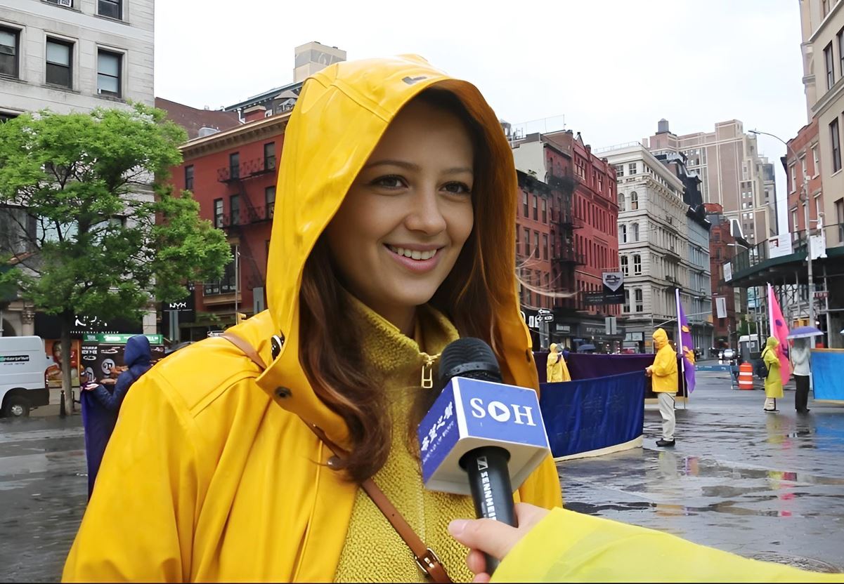 '图26:霍莉·科伦(Holly Kellum)认为法轮大法能为人们带来光明'