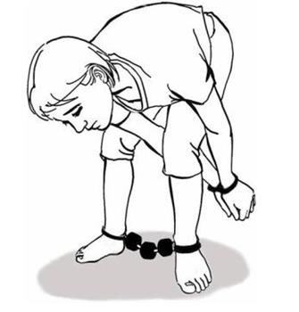 '图一、“龙抱柱”酷刑示意图'