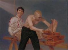 '中共酷刑演示：老虎凳'